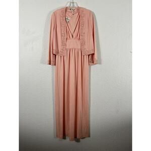 Vintage 1960s Jack Bryan Dress Size S Matching Jacket Orange Beaded Formal